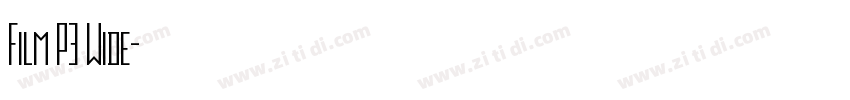 Film P3 Wide字体转换